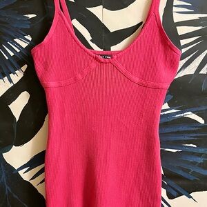 Almost Famous Fuchsia Ribbed Camisole